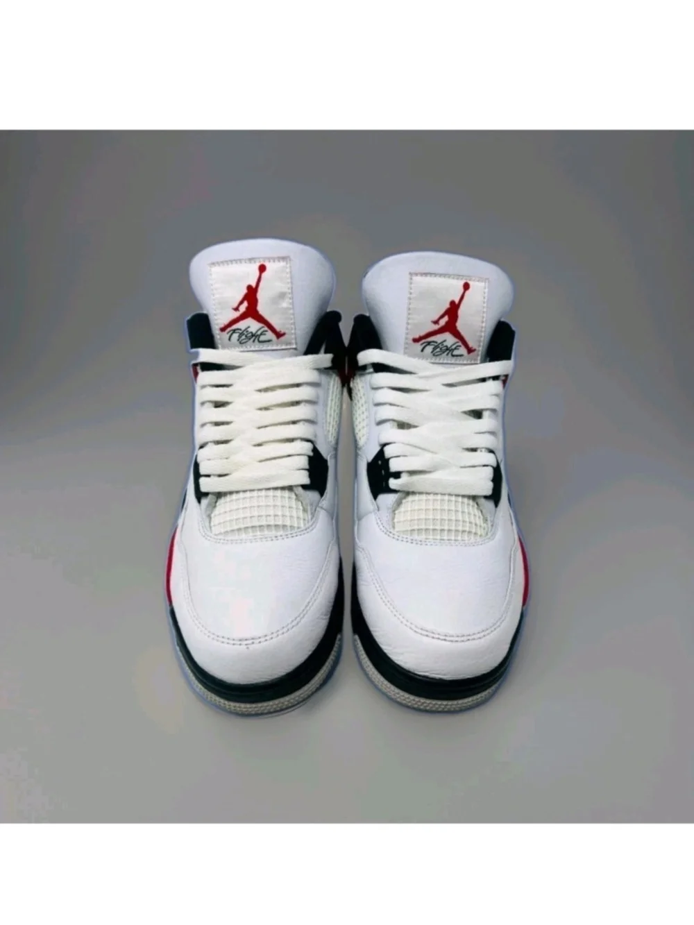 Jordan 4 IV Retro Red Cement White Black DH6927-161 Men's 9.5 Og All